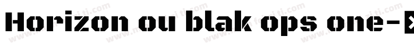 Horizon ou blak ops one字体转换